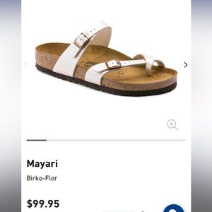 Birkenstock Mayari in Graceful Pearl White. Size EU 41, US 10.5